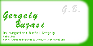 gergely buzasi business card